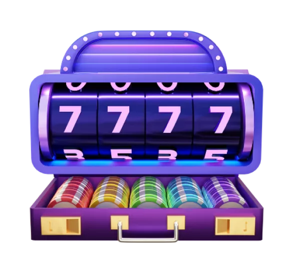 Slot machine with chips